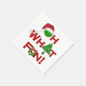 Oh, was Spaß Weihnachts-Pickleball-Party Serviette (Ecke)