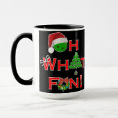 Oh, was Spaß Weihnachts-Pickleball Tasse (Links)