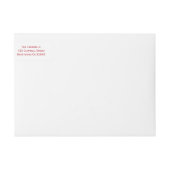 Oh, was Spaß Weihnachts-Wraparound-Adressetikett (Vorderseite)