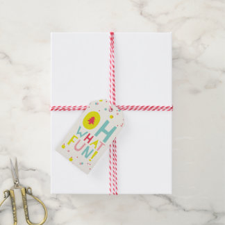 Oh, was Spaß Weihnachtsbaum farbenfrohe Confetti D Geschenkanhänger