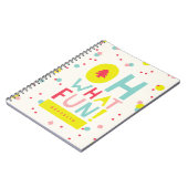 Oh, was Spaß Weihnachtsbaum farbenfrohe Confetti D Notizblock (Linke Seite)