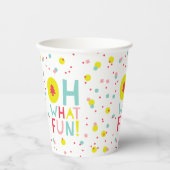 Oh, was Spaß Weihnachtsbaum farbenfrohe Confetti D Pappbecher (Vorderseite)