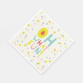 Oh, was Spaß Weihnachtsbaum farbenfrohe Confetti D Serviette (Ecke)