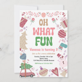 Oh, was Spaß | Weihnachtsfeier Einladung