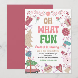 Oh, was Spaß | Weihnachtsfeier Einladung