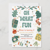 Oh, was Spaß | Weihnachtsfeier Einladung (Vorderseite)