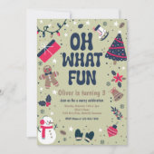 Oh, was Spaß | Weihnachtsfeier Einladung (Vorderseite)