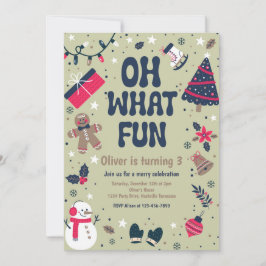 Oh, was Spaß | Weihnachtsfeier Einladung