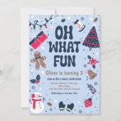 Oh, was Spaß | Weihnachtsfeier Einladung (Vorderseite)