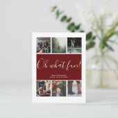 Oh, was Spaß Weihnachtsfeiertag Personalisiert Postkarte (Stehend Vorderseite)