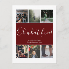 Oh, was Spaß Weihnachtsfeiertag Personalisiert Postkarte