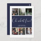 Oh, was Spaß Weihnachtsfeiertag Personalisiert Postkarte (Vorne/Hinten)