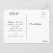 OH WAS SPASS | Weihnachtsfeiertag Postkarte (Rückseite)