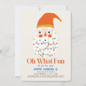 Oh, was Spaß Weihnachtsfeiertag Weihnachten Geburt Einladung (Vorderseite)