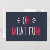 Oh, was Spaß Weihnachtspostkarte Feiertagskarte (Vorne/Hinten)