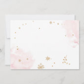 Oh, was Spaß Winter Onederland Sleigh 1. Geburtsta Einladung (Rückseite)