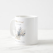 Oh, was Spaß Winter Sleigh Floral Foto Weihnachten Kaffeetasse (Vorderseite Links)