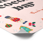 Oh, was Spaß Winter Weihnachten Heiße Cocoa Bar Si Poster (Ecke)