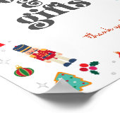 Oh, was Spaß Winter Weihnachtskarten und Geschenke Poster (Ecke)