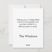 Oh Weihnachts-Leckerei Flat Christmas Card Feiertagskarte (Rückseite)