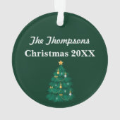 Oh Weihnachtsbaum-Acryl-Verzierung Ornament (Rückseite)