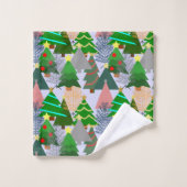 Oh Weihnachtsbaum! Badhandtuch Set (Waschlappen)