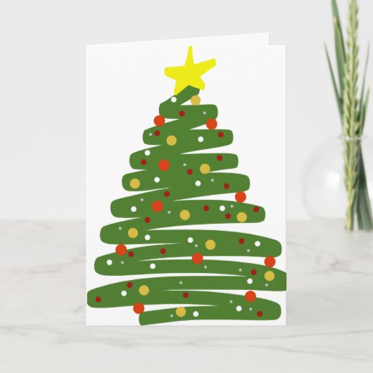 Oh Weihnachtsbaum Feiertagskarte (Vorderseite)