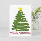Oh Weihnachtsbaum Feiertagskarte (Stehend Vorderseite)