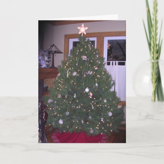 Oh Weihnachtsbaum Feiertagskarte (Vorderseite)