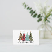 Oh, Weihnachtsbaum! Frohe Weihnachten Visitenkarte (Stehend Vorderseite)