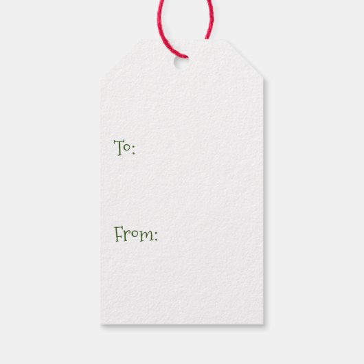 Oh, Weihnachtsbaum Geschenkanhänger (Rückseite)