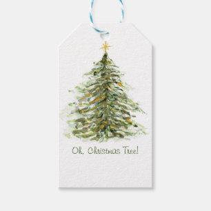 Oh, Weihnachtsbaum Geschenkanhänger