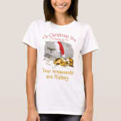 Oh Weihnachtsbaum Grumpy Kitty Cat T-Shirt (Vorderseite)