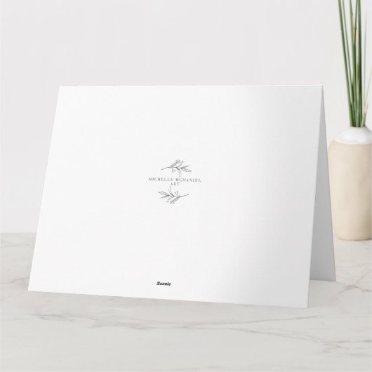 Oh, Weihnachtsbaum Karte (Rückseite)