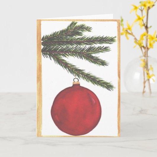 Oh Weihnachtsbaum Karte (Gelbe Blume)