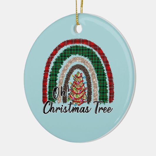 Oh Weihnachtsbaum Keramik Ornament (Links)