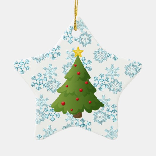 Oh Weihnachtsbaum Keramik Ornament (Vorne)