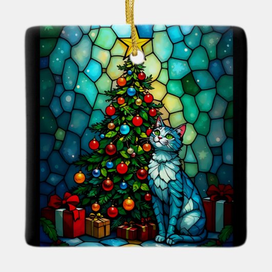 Oh Weihnachtsbaum Keramikornament (Vorderseite)