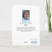 Oh Weihnachtsbaum - Kinderkunst für CHOC Dankeskarte (Rückseite)