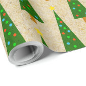 Oh Weihnachtsbaum! Kraft Geschenkpapier (Rolleneckpunkt)