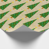 Oh Weihnachtsbaum! Kraft Geschenkpapier (Ecke)