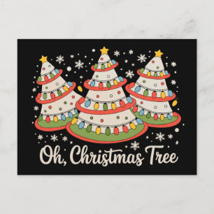 Oh Weihnachtsbaum Kuchen Liebhaber Xmas Lichter Fa Feiertagspostkarte