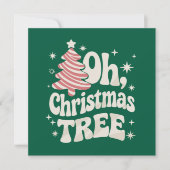 Oh Weihnachtsbaum Licht frohe WeihnachtsWeihnachte Feiertagskarte (Vorderseite)