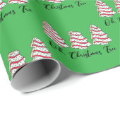 Oh Weihnachtsbaum Little Debbie Kuchen Geschenkver Geschenkpapier (Rolleneckpunkt)