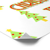 oh Weihnachtsbaum Mitte des Jahrhunderts Design Re Poster (Ecke)
