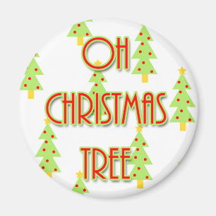 oh Weihnachtsbaum Mitte des Jahrhunderts moderne g Magnet