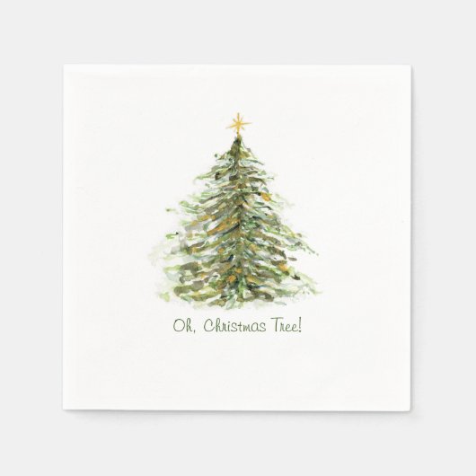 Oh, Weihnachtsbaum Serviette (Vorderseite)