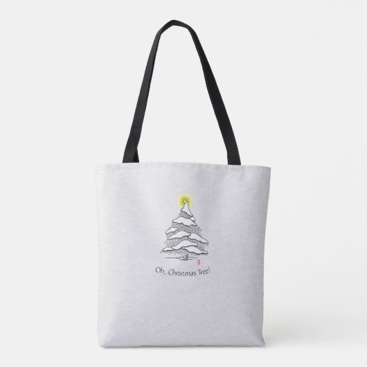 Oh! Weihnachtsbaum Tote Tasche (Rückseite)