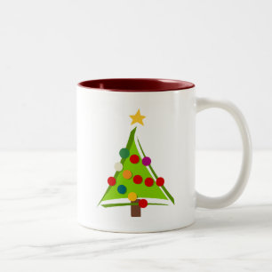 Oh Weihnachtsbaum Tshirts und Geschenke Zweifarbige Tasse