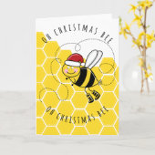 oh Weihnachtsbäume niedliche lustige Puppenkarte Karte (Gelbe Blume)